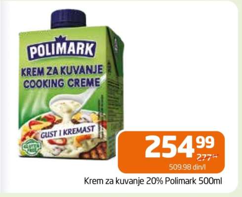 Krem za kuvanje 20% Polimark 500ml