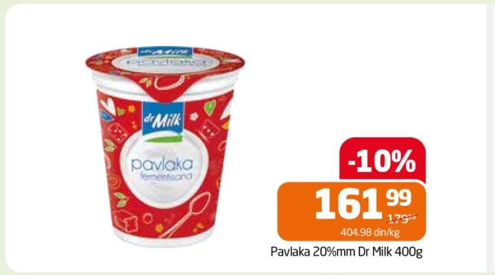 Pavlaka 20%mm Dr Milk 400g