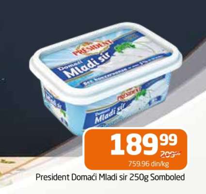 President Domaći Mladi sir 250g Somboled