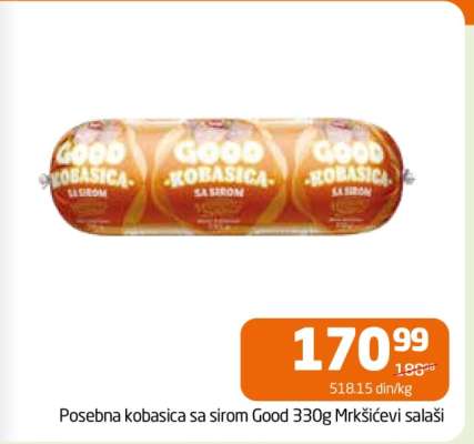 Posebna kobasica sa sirom Good 330g Mrkšićevi salaši