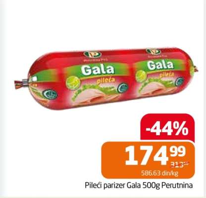 Pileći parizer Gala 500g Perutnina