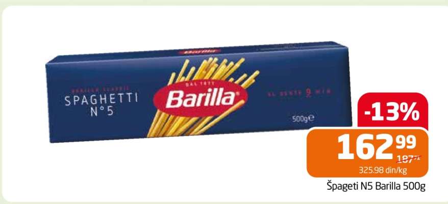 Špageti N5 Barilla 500g