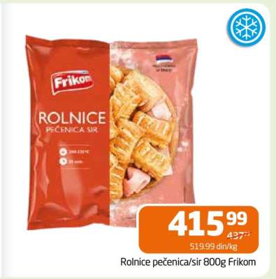 Rolnice pečenica/sir 800g Frikom