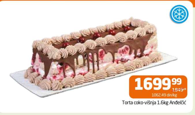 Torta čoko-višnja 1.6kg Anđelić