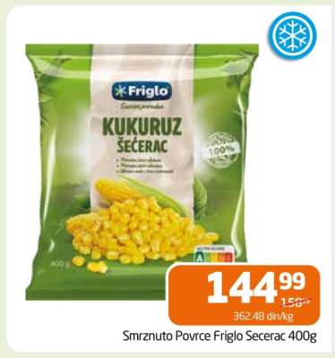 Smrznuto Povrće Friglo Šećerac 400g
