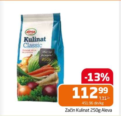 Začin Kulinat 250g Aleva