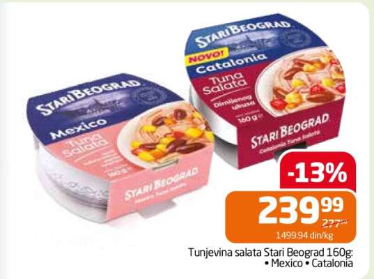 Tunjevina salata Stari Beograd 160g