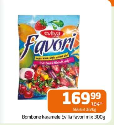 Bombone karamele Evilia favori mix 300g