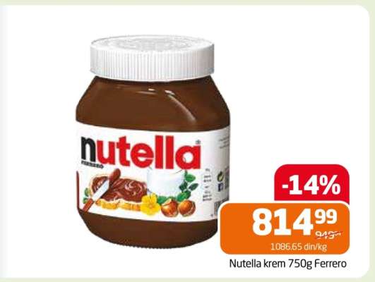 Nutella krém 750g Ferrero