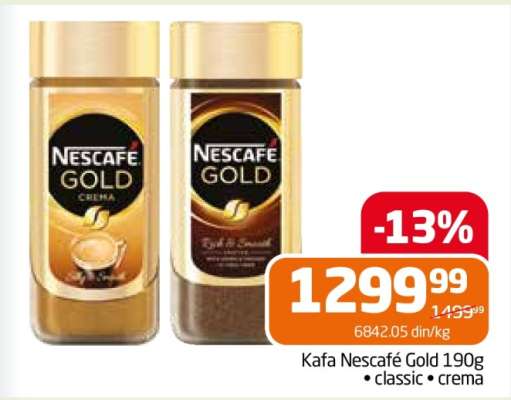 Kafa Nescafé Gold 190g
