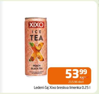 Ledeni čaj Xixo breskva limenka 0.25 l