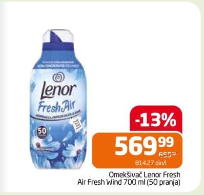 Omekšivač Lenor Fresh Air Fresh Wind 700 ml (50 pranja)