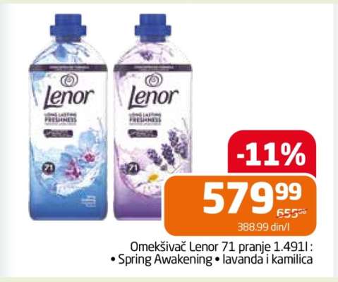Omekšivač Lenor 71 pranje 1.491 l