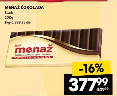Menaž čokolada