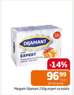 Margarin Dijamant 250g expert za kolače