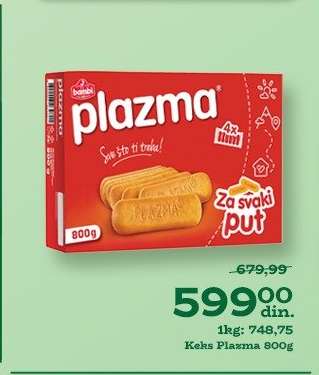 Keks Plazma 800g