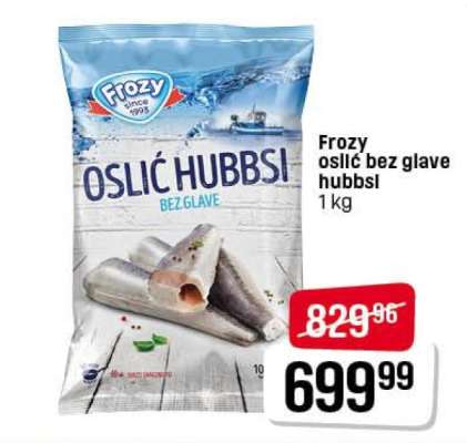 Frozy oslić bez glave hubbsi