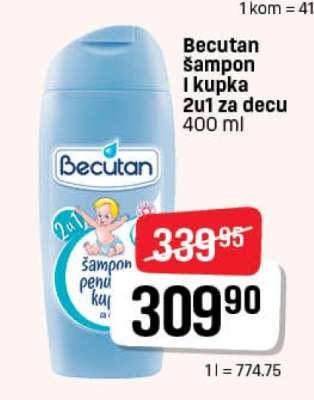 Becutan šampon i kupka 2u1 za decu