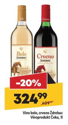 Vino belo, crveno Ždrebac