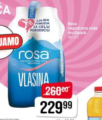 Rosa negazirana voda multipack