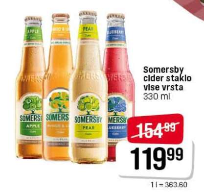 Somersby cider staklo više vrsta