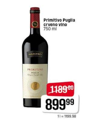 Primitivo Puglia crveno vino