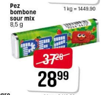 Pez bombone sour mix