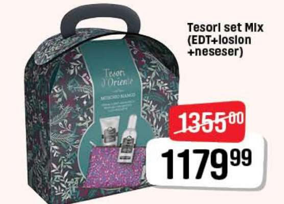 Tesori set Mix (EDT+losion+neseser)
