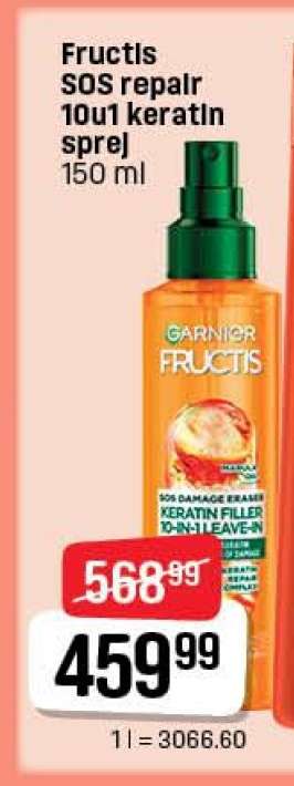 Fructis SOS repair 10u1 keratin sprej 150 ml