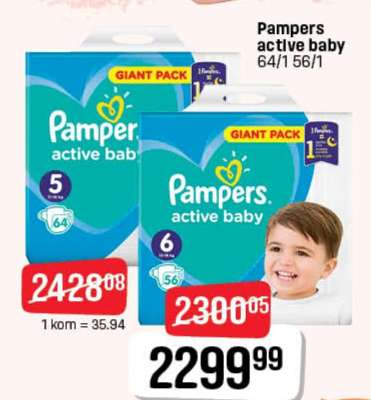 Pampers active baby