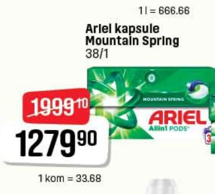 Ariel kapsule mountain spring