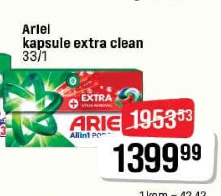 Ariel kapsule extra clean 33/1