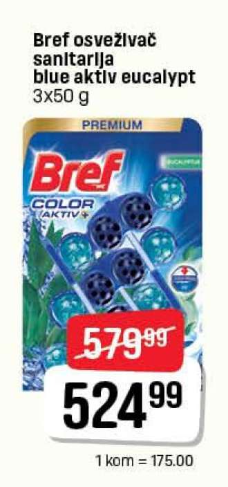 Bref osveživač sanitarija blue aktiv eucalypt