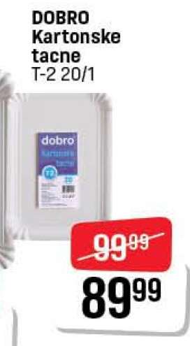 DOBRO Kartonske tacne T-2 20/1