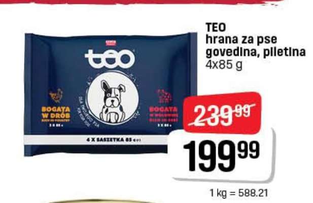 TEO hrana za pse govedina, piletina