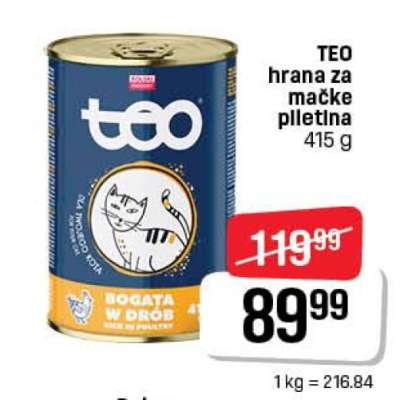 TEO hrana za mačke piletina 415 g
