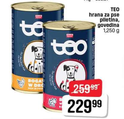 TEO hrana za pse piletina, govedina