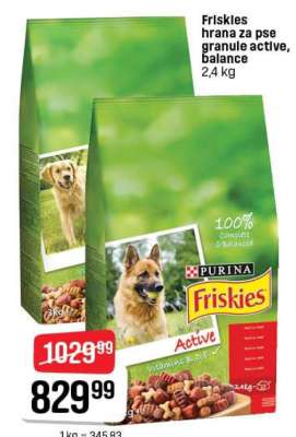 Friskies hrana za pse granule active, balance