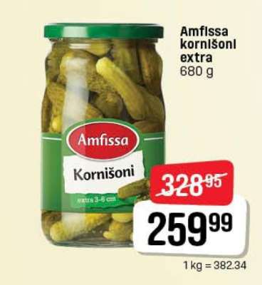 Amfissa kornišoni extra 680 g