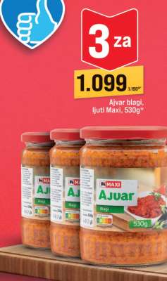Ajvar blagi ljuti Maxi , 530g