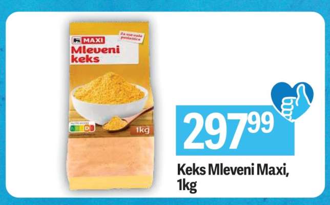 Keks Mleveni Maxi , 1kg