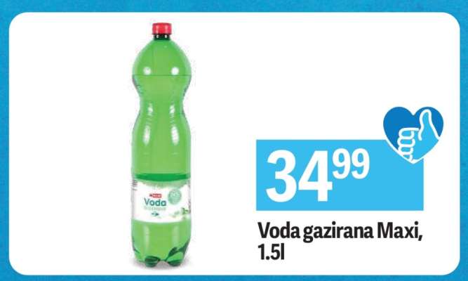 Voda gazirana Maxi, 1.5l