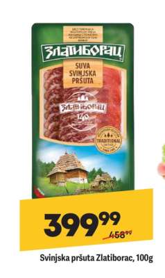 Svinjska pršuta Zlatiborac, 100g