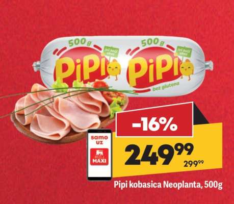 Pipi kobasica Neoplanta 500g