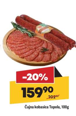 Cajna kobasica Topola 100g