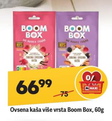 Ovsena kaša više vrsta Boom Box , 60g