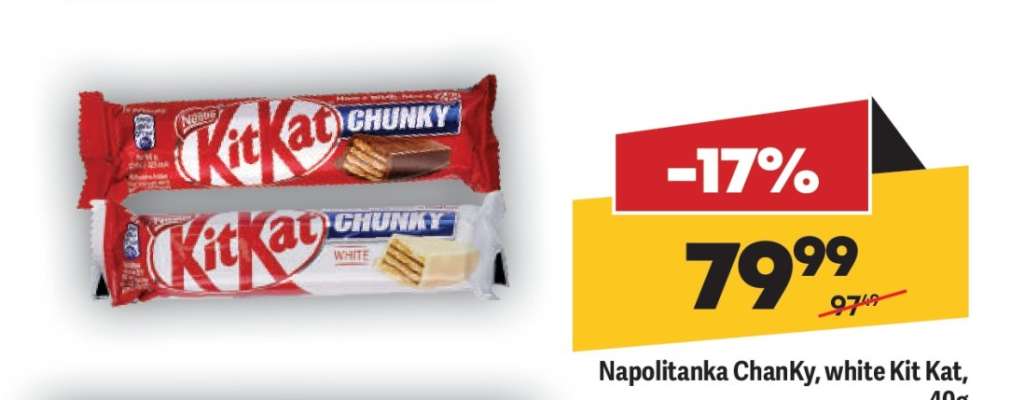 Napolitanka ChanKy, white Kit Kat