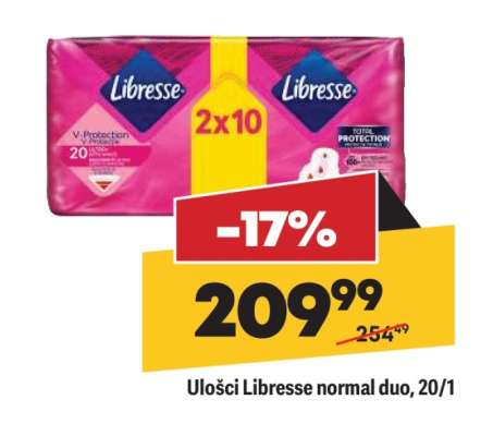 Ulošci Libresse normal duo 20/1