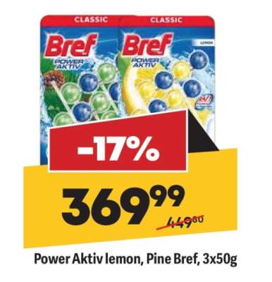 Power Aktiv lemon, Pine Bref, 3x50g