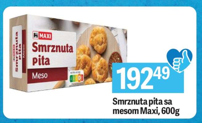 Smrznuta pita sa mesom Maxi , 600g